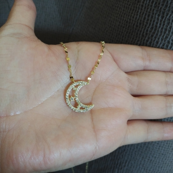 Tabitha Webb Crescent Moon Necklace Nib 